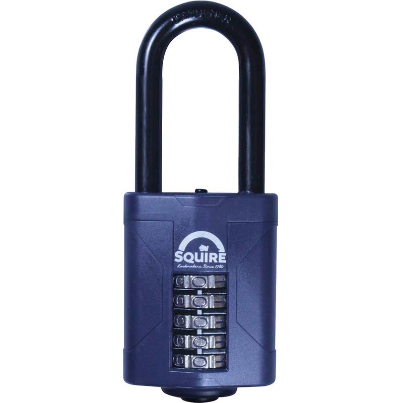 Squire CP60/2.5 Combination Padlock 5-Wheel 60mm Extra Long Shackle 63mm CP60/2.5