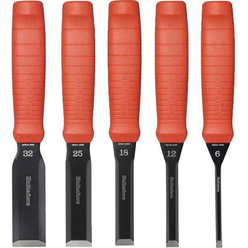 Hultafors 5 Piece Scandinavian Bevel Edge Butt Wood Chisel Set