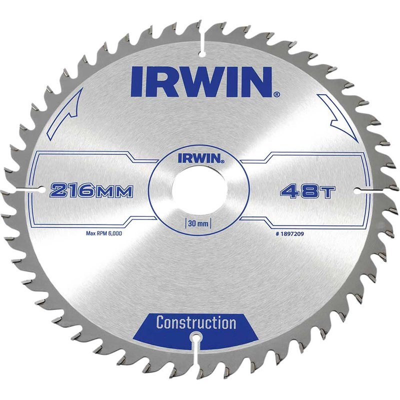 Irwin IRWIN® General Purpose Table & Mitre Saw Blade 216 x 30mm x 48T ATB 1897209