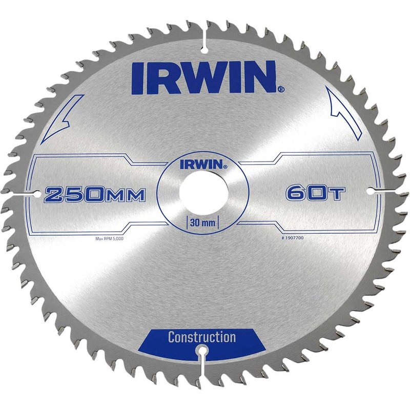 Irwin IRWIN® General Purpose Table & Mitre Saw Blade 250 x 30mm x 60T ATB 1907700