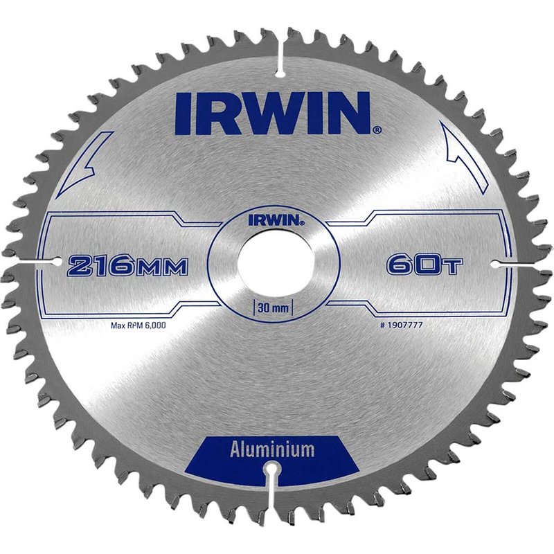 Irwin IRWIN® Professional Aluminium Circular Saw Blade 216 x 30mm x 60T TCG 1907777