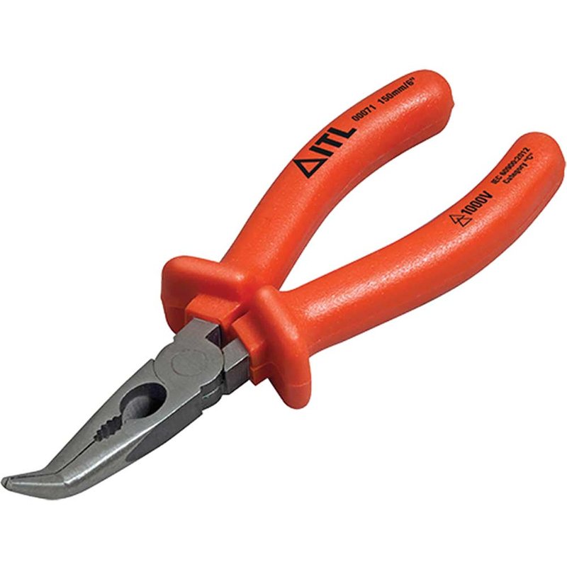 ITL Insulated Insulated Bent Nose Pliers 150mm UKC-00071