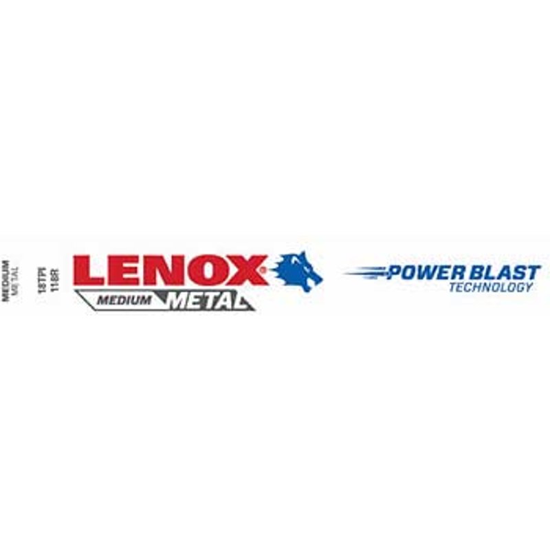Lenox 18TPI Medium Metal Cutting Reciprocating Sabre Saw Blades 305mm Pack of 5