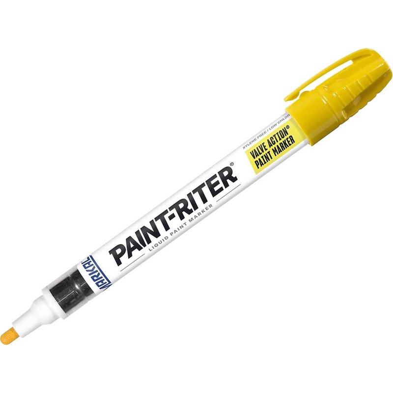 Markal Paint-Riter® Valve Action® Paint Marker Yellow MRK-96801C