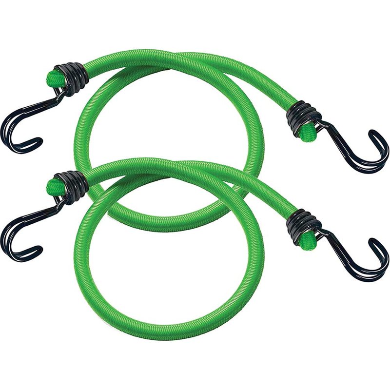Master Lock Twin Wire Bungee Cord 80cm Green 2 Piece 3021EURDAT