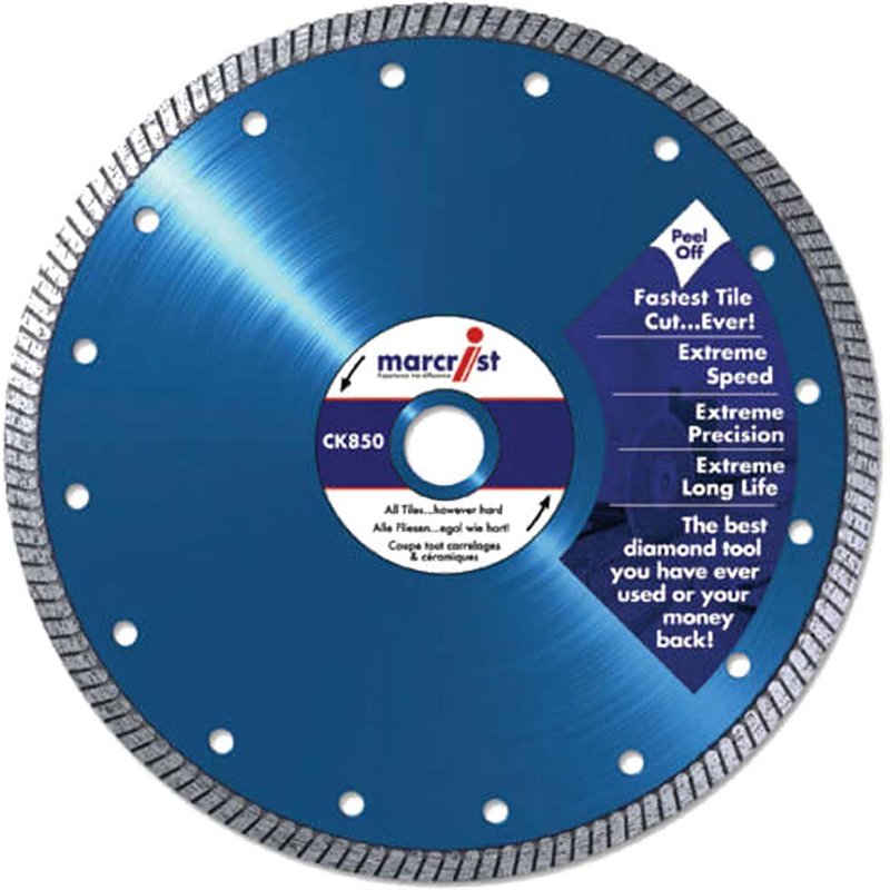 Marcrist CK850 Turbo Extreme Speed Tile Saw Diamond Cutting Blade 230mm
