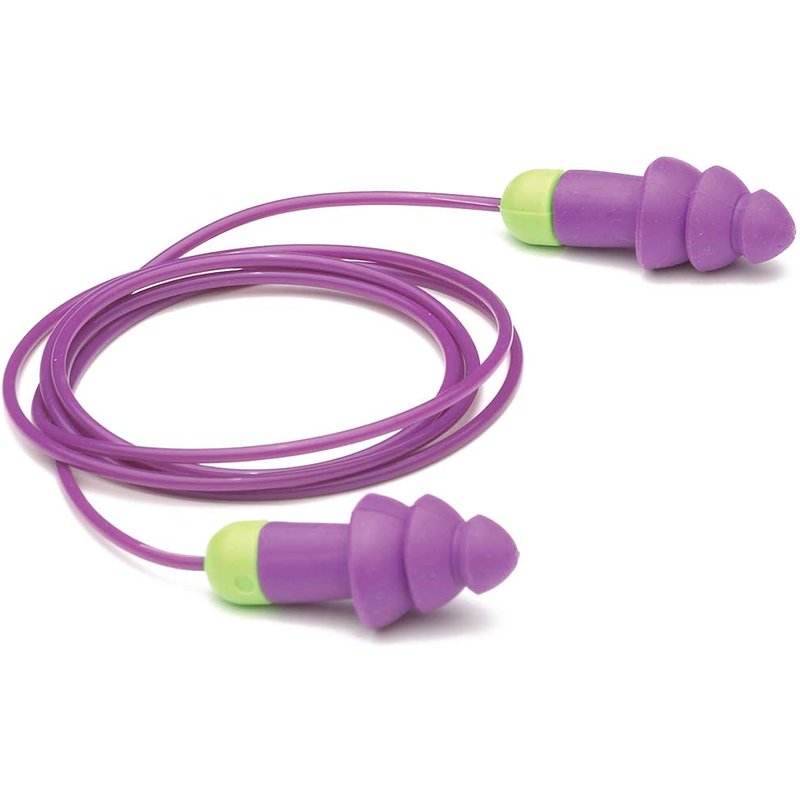 Moldex RocketsĀ® Corded Reusable Earplugs (1 Pair) SNR 29 dB 641101
