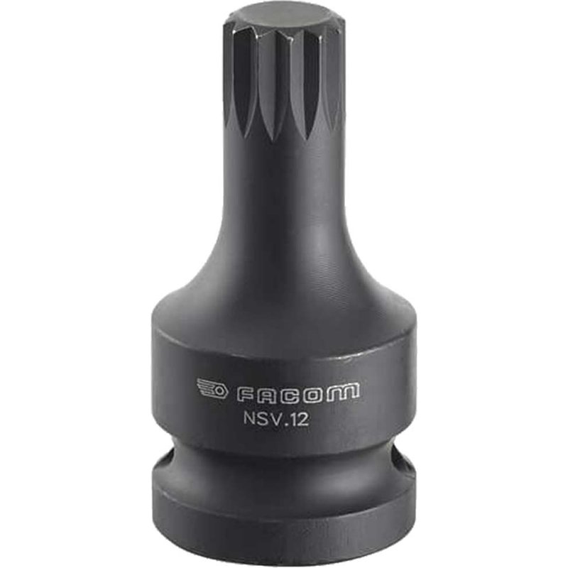 Facom 3/8" Drive Chrome Thin Wall Spline Socket 3/8" M16 27mm