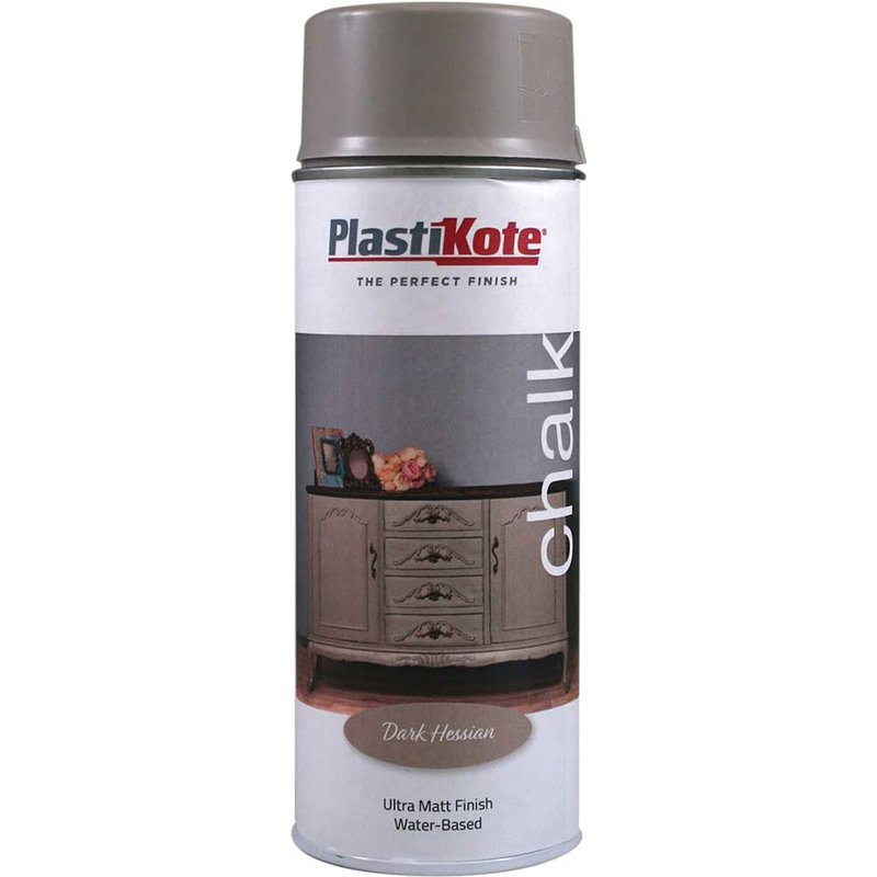 PlastiKote Chalk Finish Spray Dark Hessian 400ml 027102