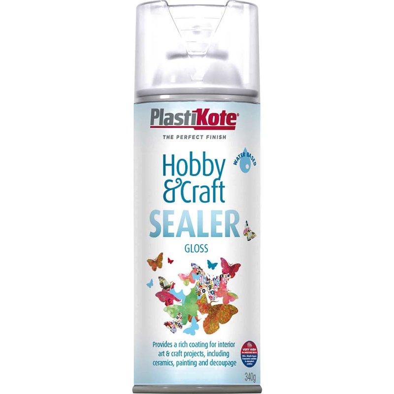 Plastikote Hobby and Craft Sealer Spray Clear 400ml
