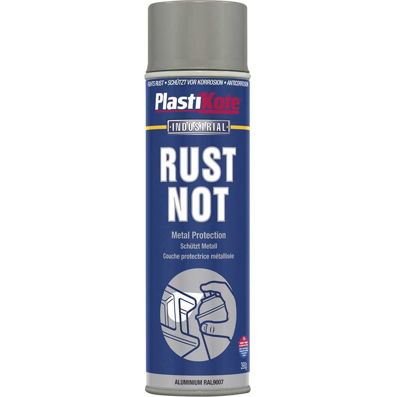 Plastikote Rust Not Aerosol Spray Paint Aluminium 500ml