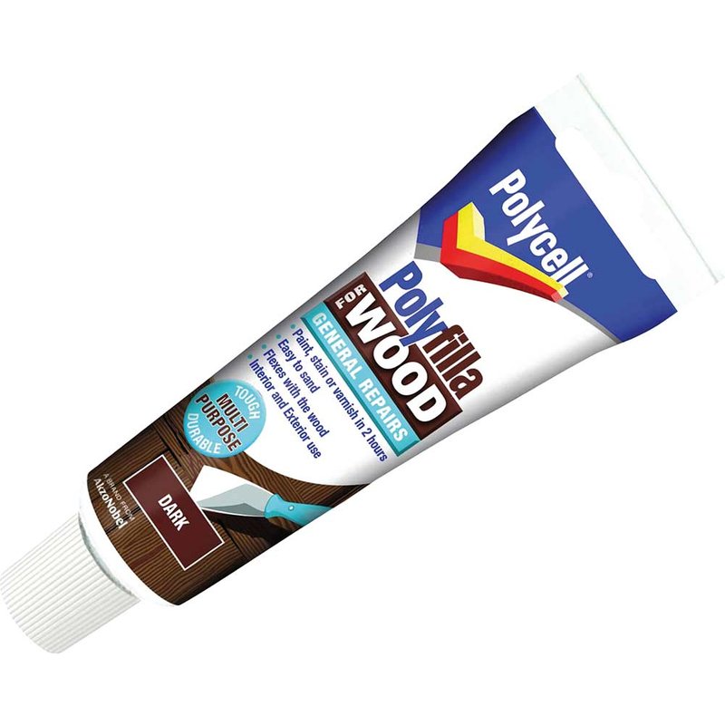 Polycell Polyfilla For Wood General Repairs Tube Dark 330g 5207189