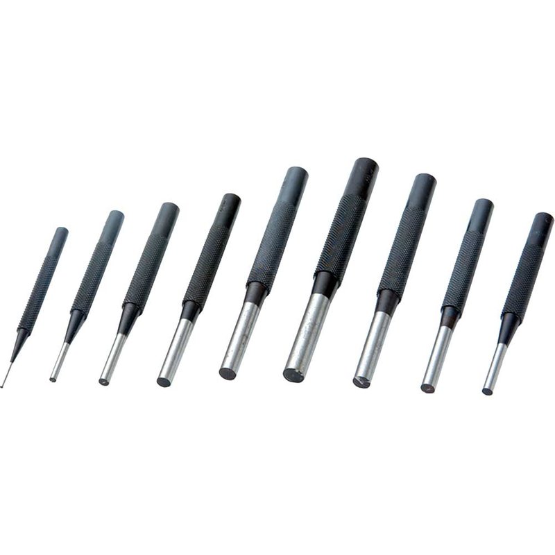 Priory 135-S9 Parrallel Pin Punches in Wallet Set 9 Piece PRI135S9