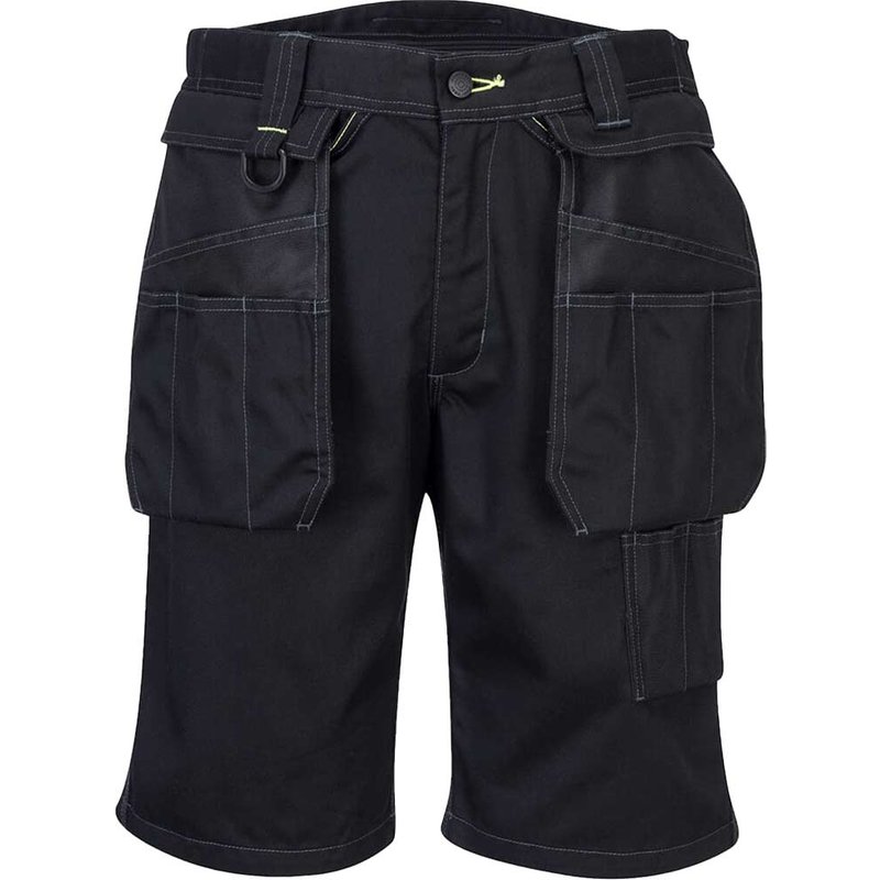 Portwest PW3 Mens Holster Work Shorts Black 34"