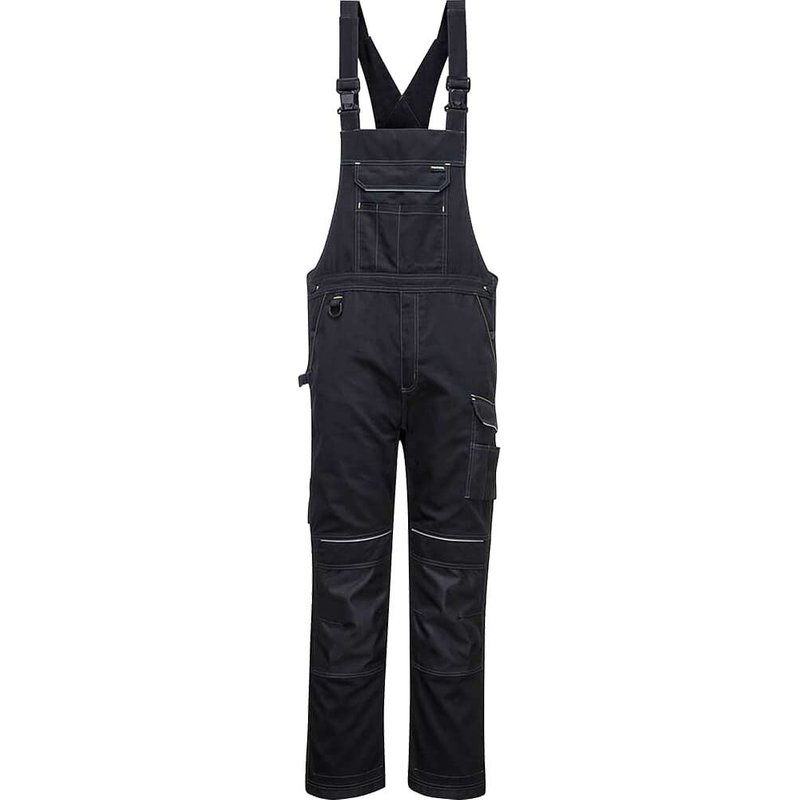 Portwest PW3 Work Bib and Brace Black XL
