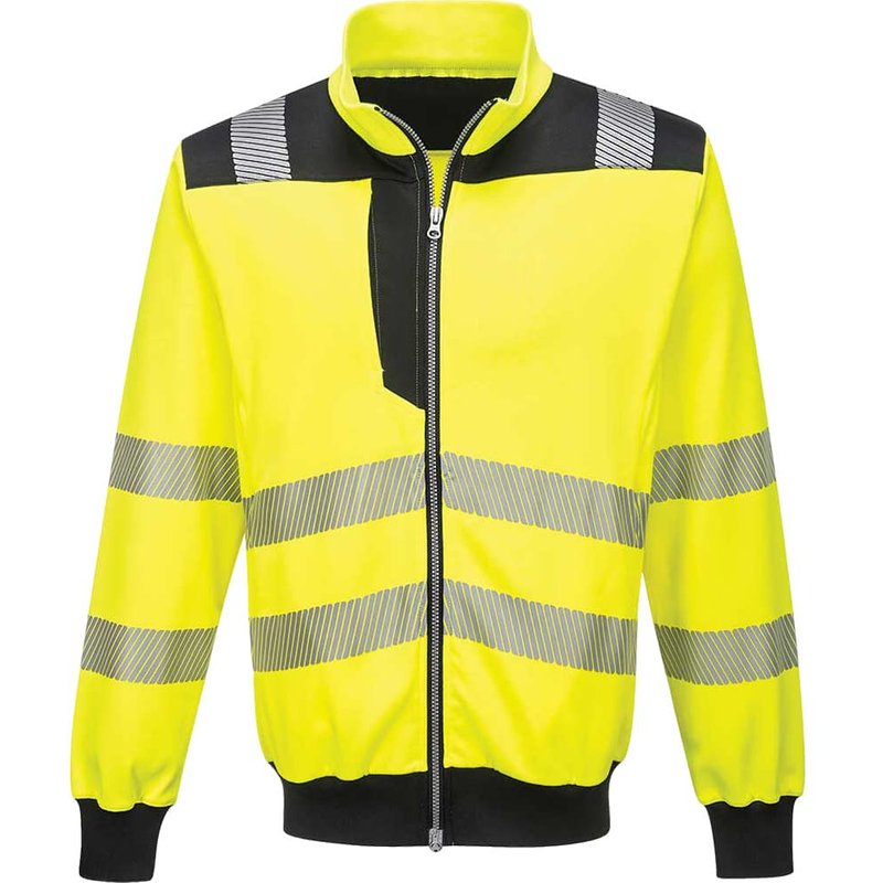 Portwest PW3 Hi Vis Sweatshirt Yellow / Black S
