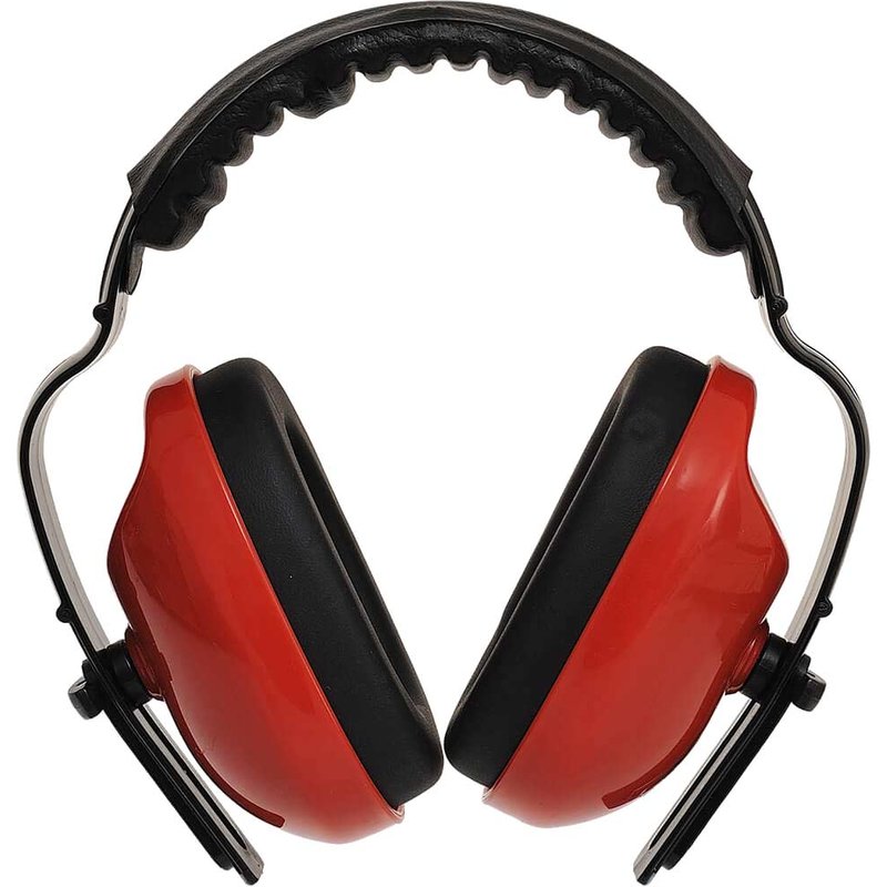 Portwest Classic Plus Padded Ear Defenders Red