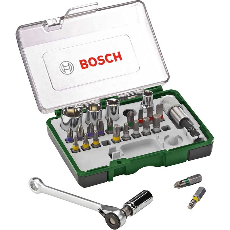 Bosch 27 Piece Ratchet Screwdriver Bit and Socket Set