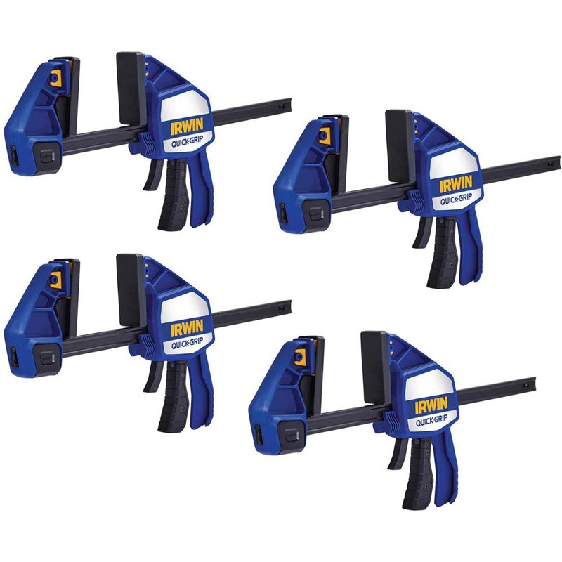 Quick-Grip 4 Piece Heavy Duty Xtreme One Handed Clamp 300mm Kit 300mm