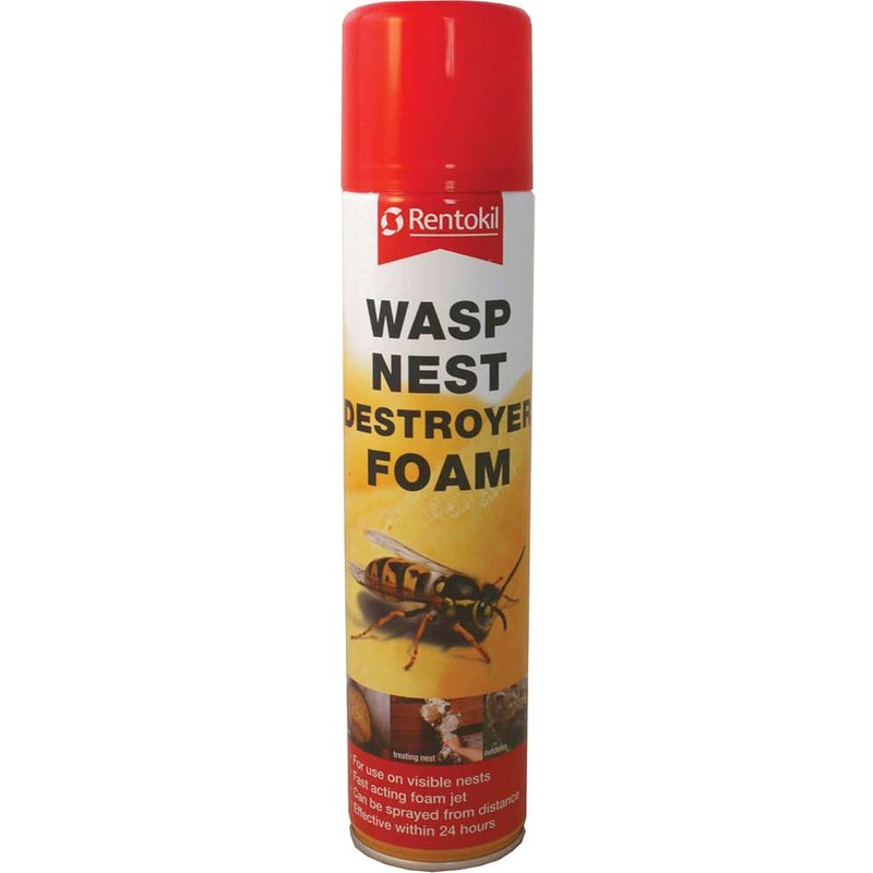 Rentokil Wasp Destroy Foam Aerosol 300ml PSW97RIS PSW97B