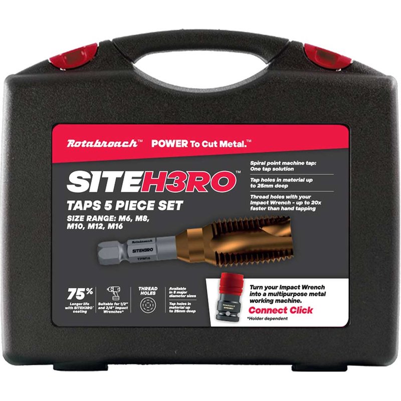 Rotabroach Site H3RO 5 Piece Small Sizes Tap Kit
