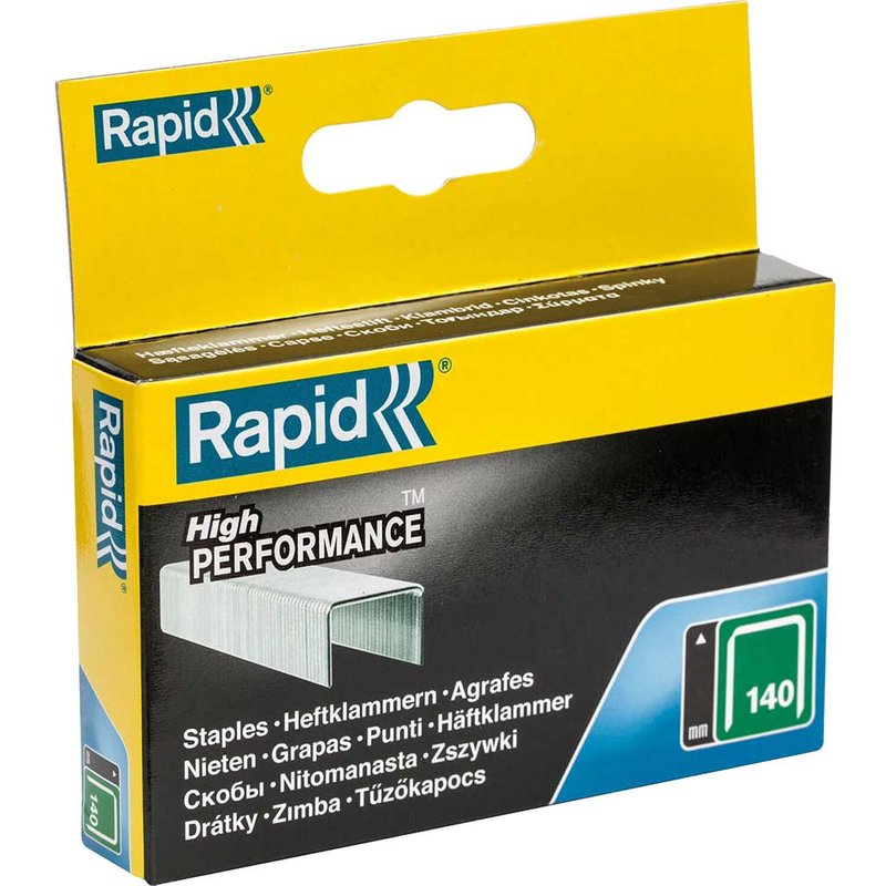 Rapid 140/10 10mm Galvanised Staples (Box 2000) 11910731