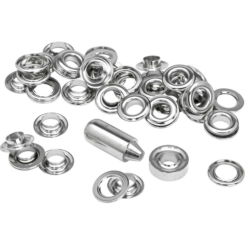 Rapid Eyelets 12 x 23mm (25) + Metal 2 Piece Anvil 5000413