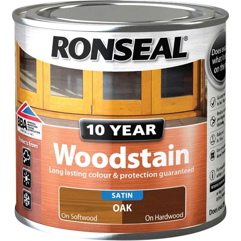 Ronseal 10 Year Woodstain Oak 250ml 38668