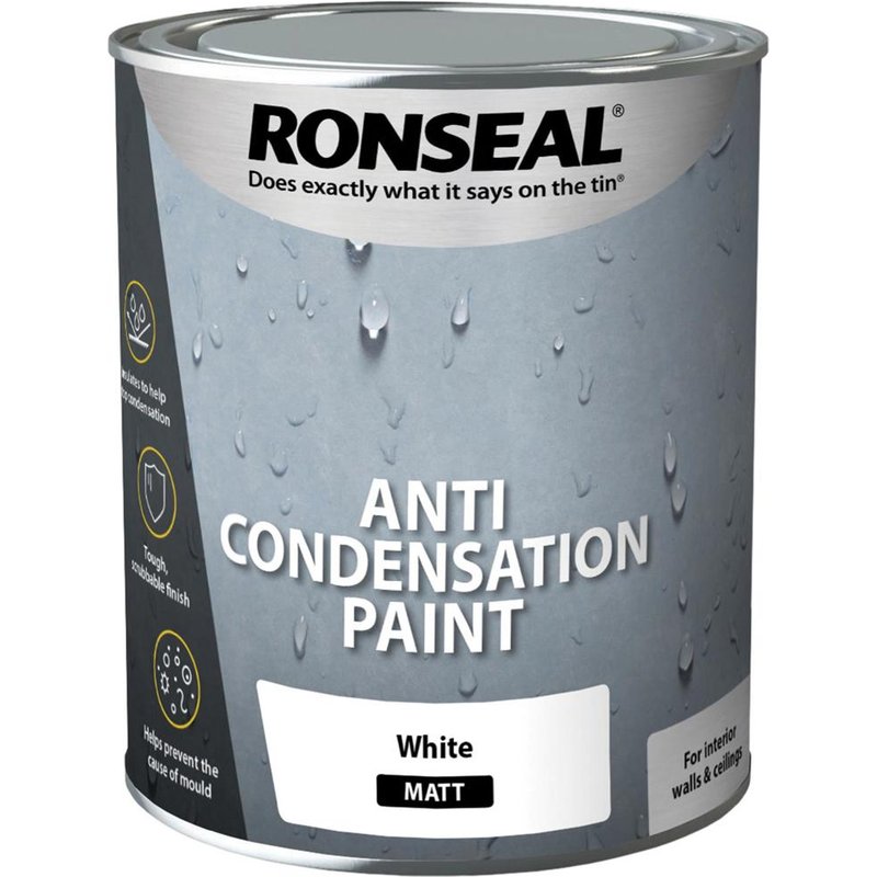 Ronseal Anti-Condensation Paint White Matt 750ml 37476