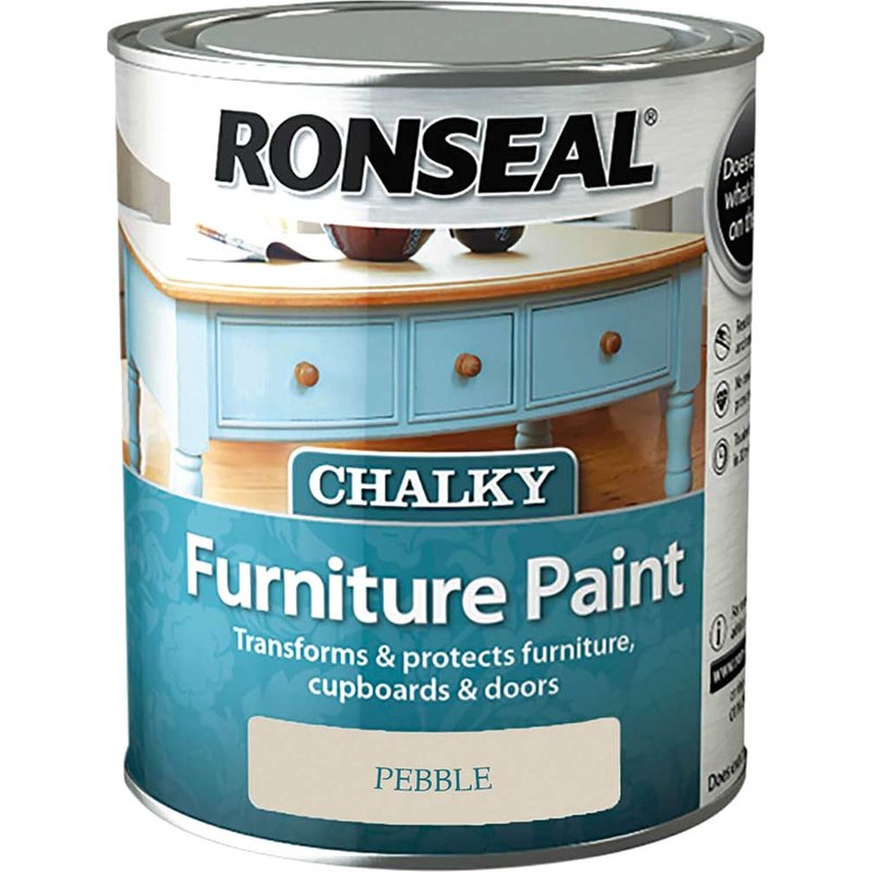 Ronseal Chalky Furniture Paint Pebble 750ml 37485