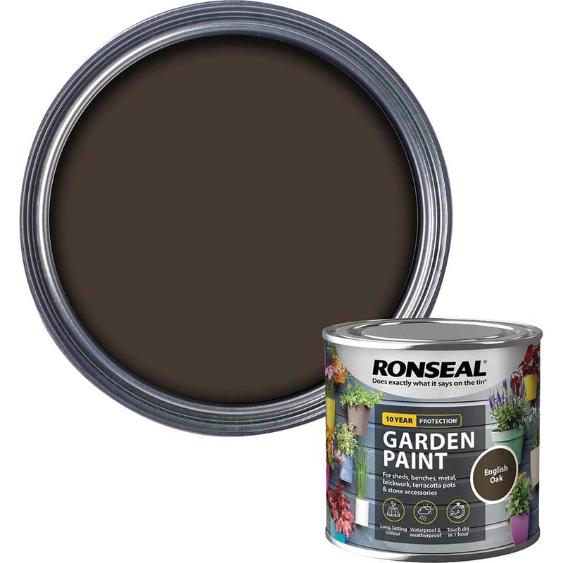 Ronseal General Purpose Garden Paint English Oak 250ml