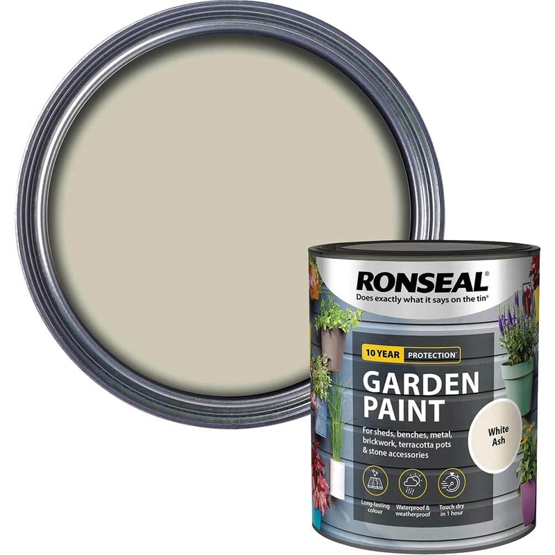 Ronseal General Purpose Garden Paint White Ash 750ml