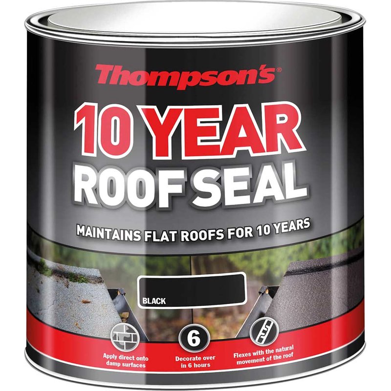 Ronseal Thompsons Heat Proof Roof Seal Black 1L 30142