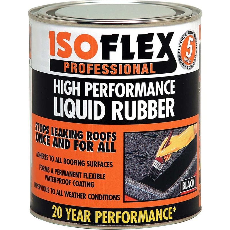 Ronseal Isoflex Liquid Rubber Black 2.1 litre 34894