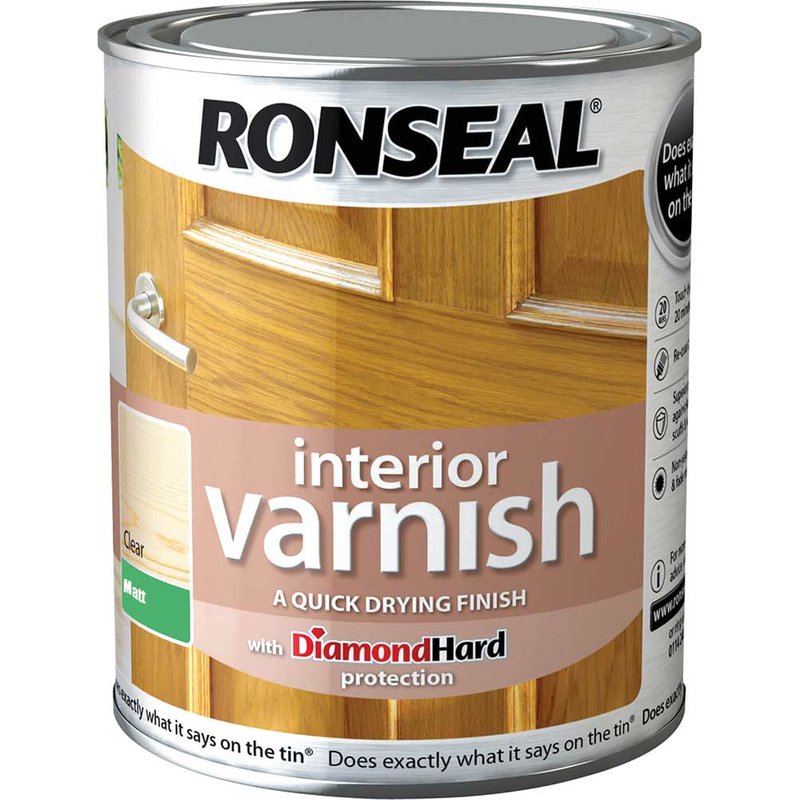 Ronseal Interior Varnish Quick Dry Matt Clear 2.5 litre 36878