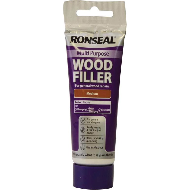 Ronseal Multi Purpose Wood Filler Tube Medium 100g 33637