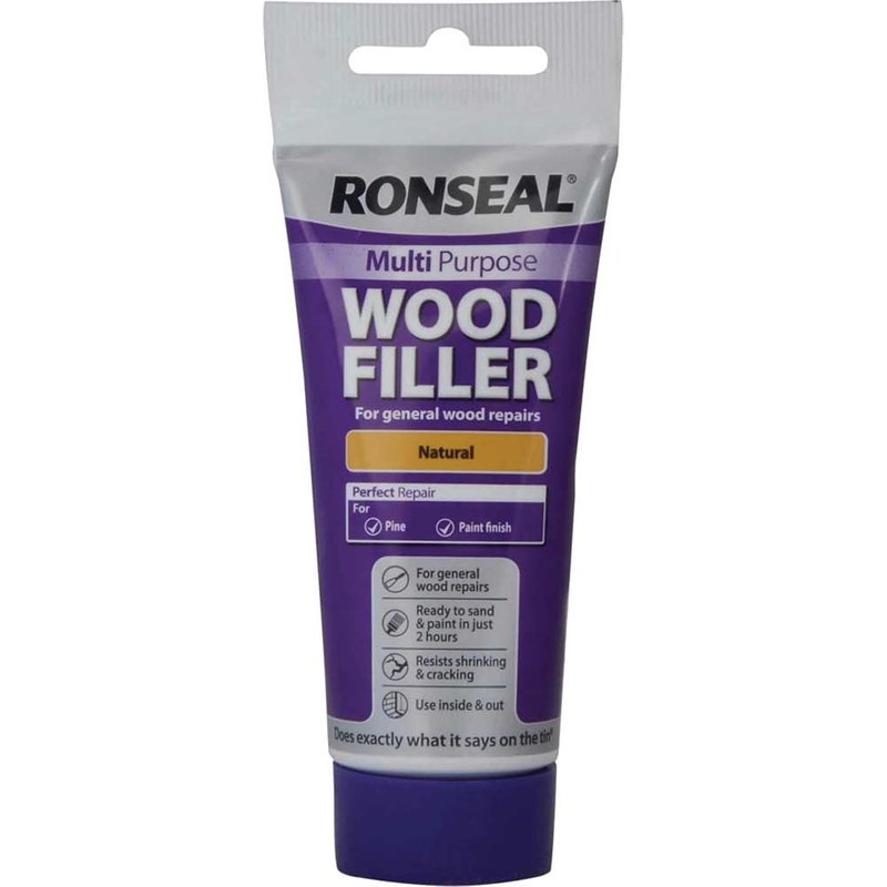 Ronseal Multi Purpose Wood Filler Tube Natural 100g 33635
