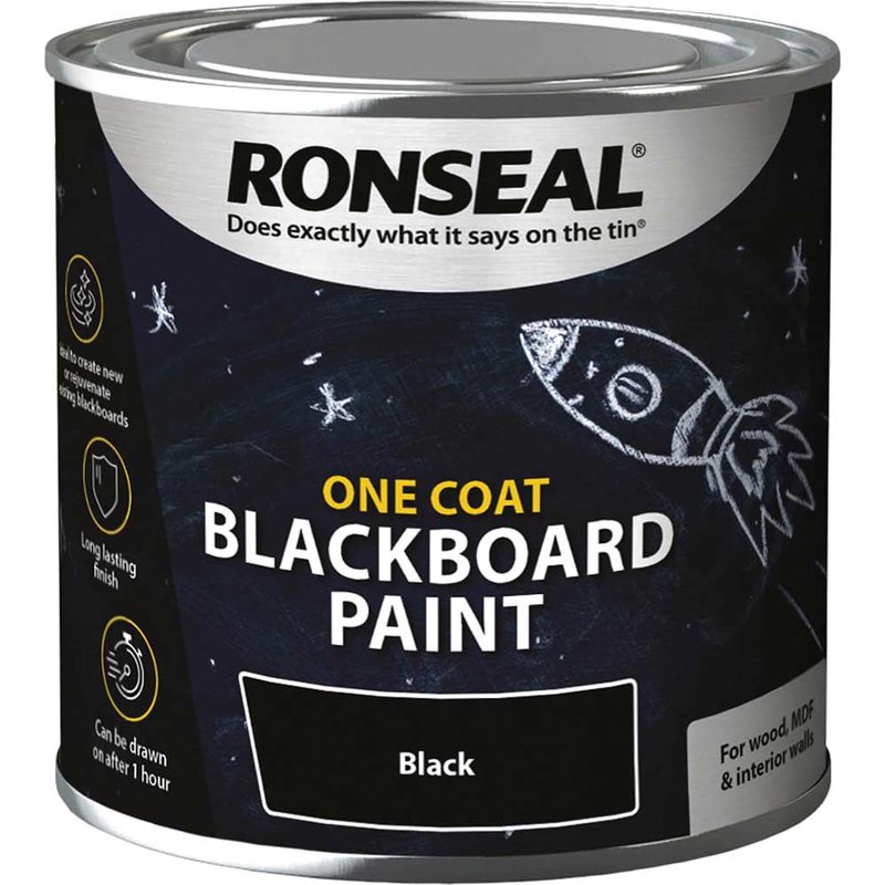 Ronseal One Coat Blackboard Paint 250ml 35227
