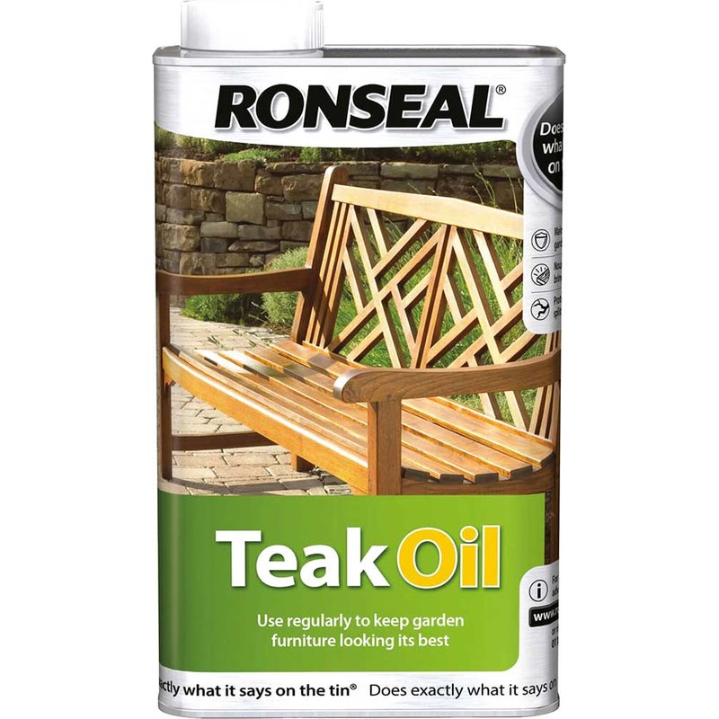 Ronseal Garden Furniture Teak Oil Can 1 litre 35821