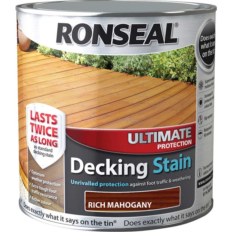 Ronseal Ultimate Protection Decking Oil Teak 5 litre 37296