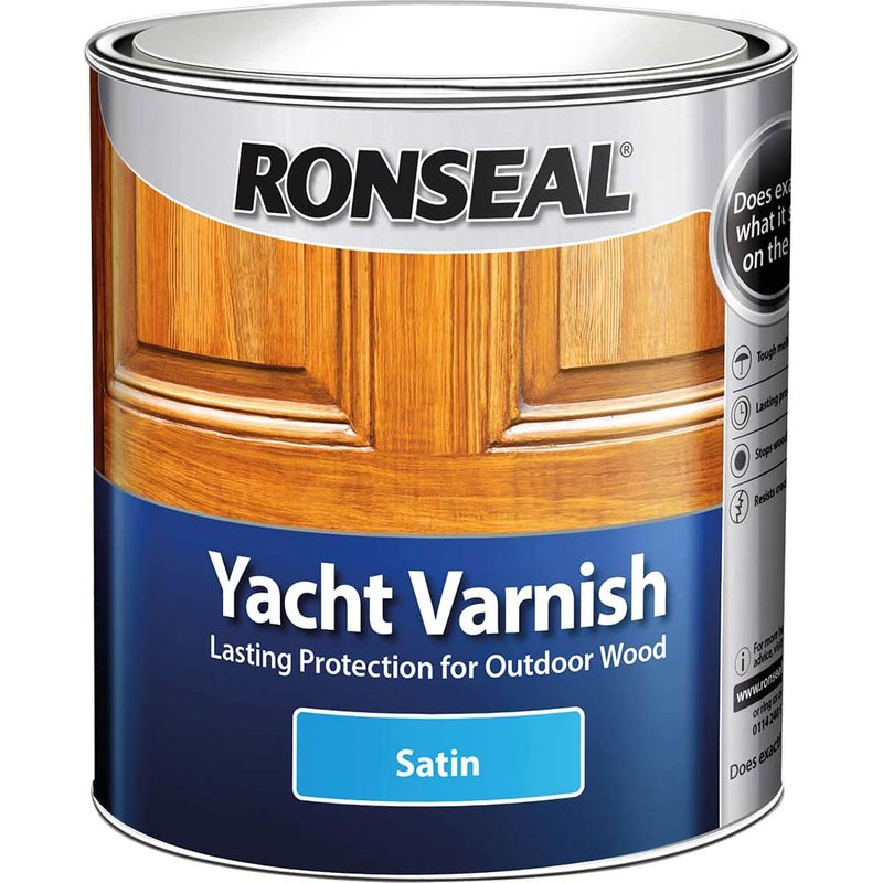 Ronseal Exterior Yacht Varnish Satin 500ml 30242