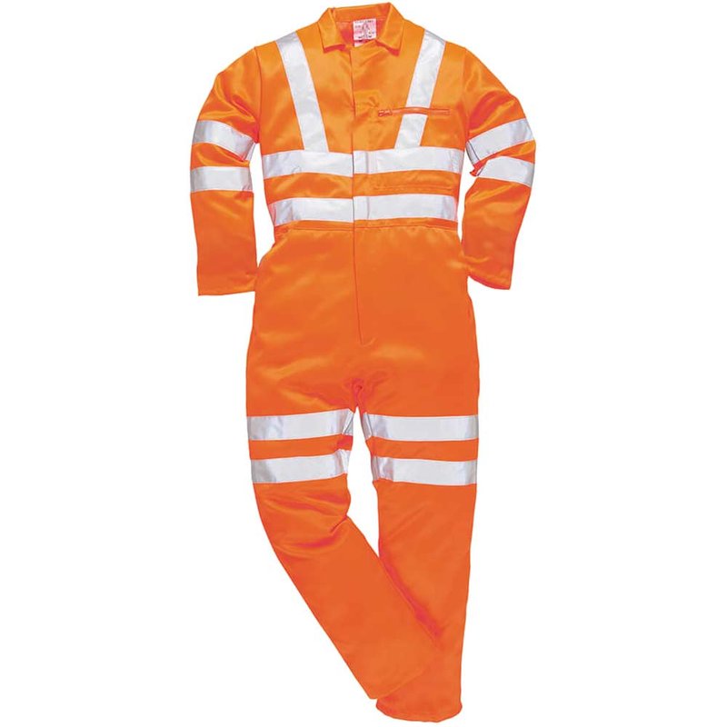Portwest RIS Hi Vis Polycotton Coverall Orange XS 31"