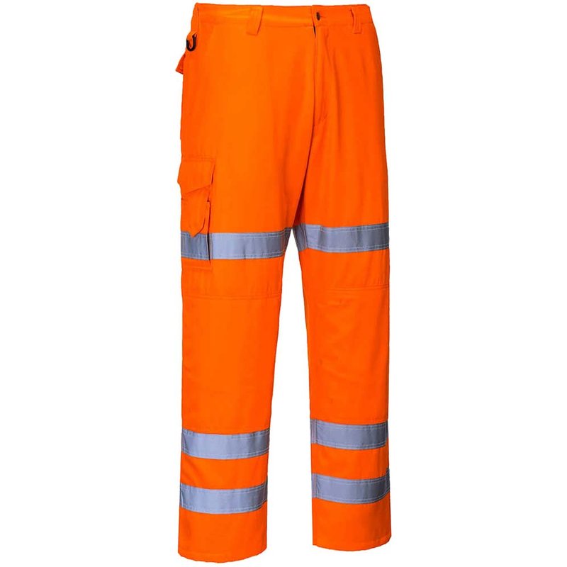 Portwest RT49 Hi Vis Band Combat Trousers Orange 2XL 31"