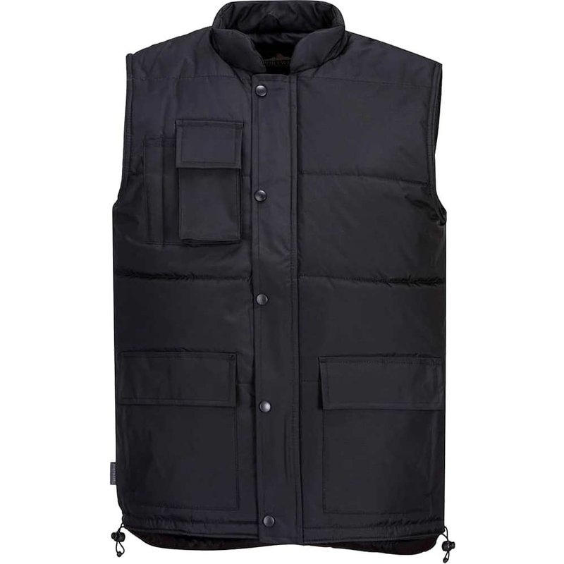 Portwest Mens Classic Showerproof Bodywarmer Black L
