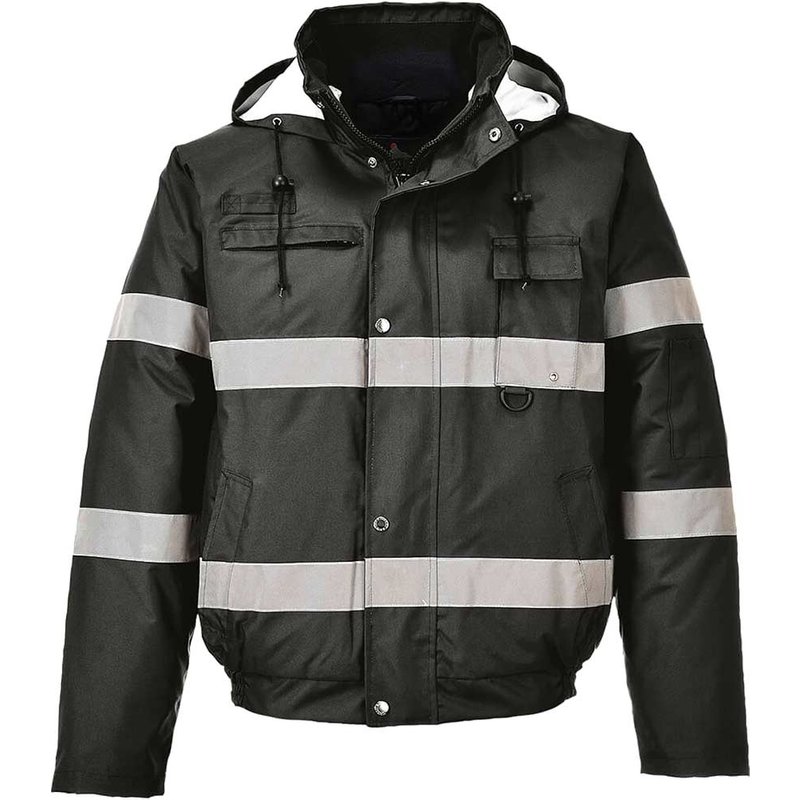 Oxford Weave 300D Class 3 Iona Lite Bomber Jacket Black M