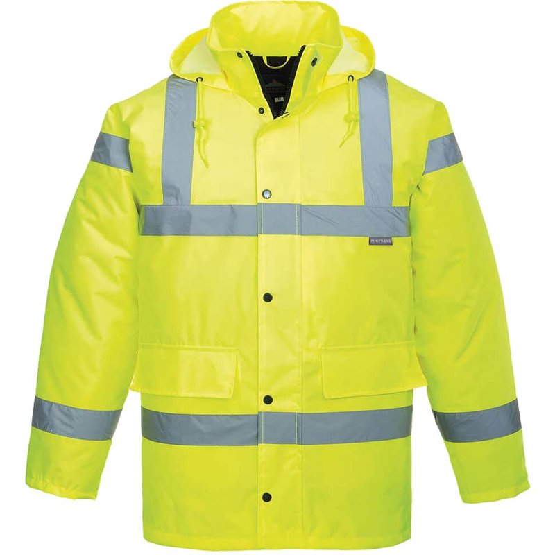 Oxford Weave 300D Class 3 Hi Vis Breathable Jacket Yellow S
