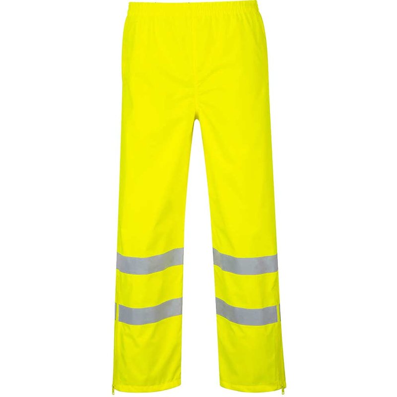 Oxford Weave 300D Class 1 Breathable Hi Vis Breathable Trousers Yellow XL