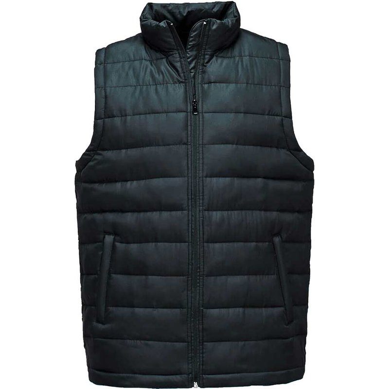 Portwest Mens Aspen Lightweight Padded Gilet Black M