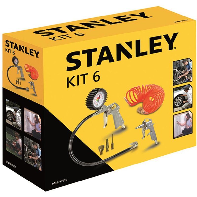 Stanley® Air Compressors Air Tool Kit, 6 Piece 9045717STN