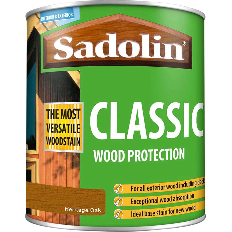 Sadolin Classic Wood Protection Heritage Oak 1 litre 5090979